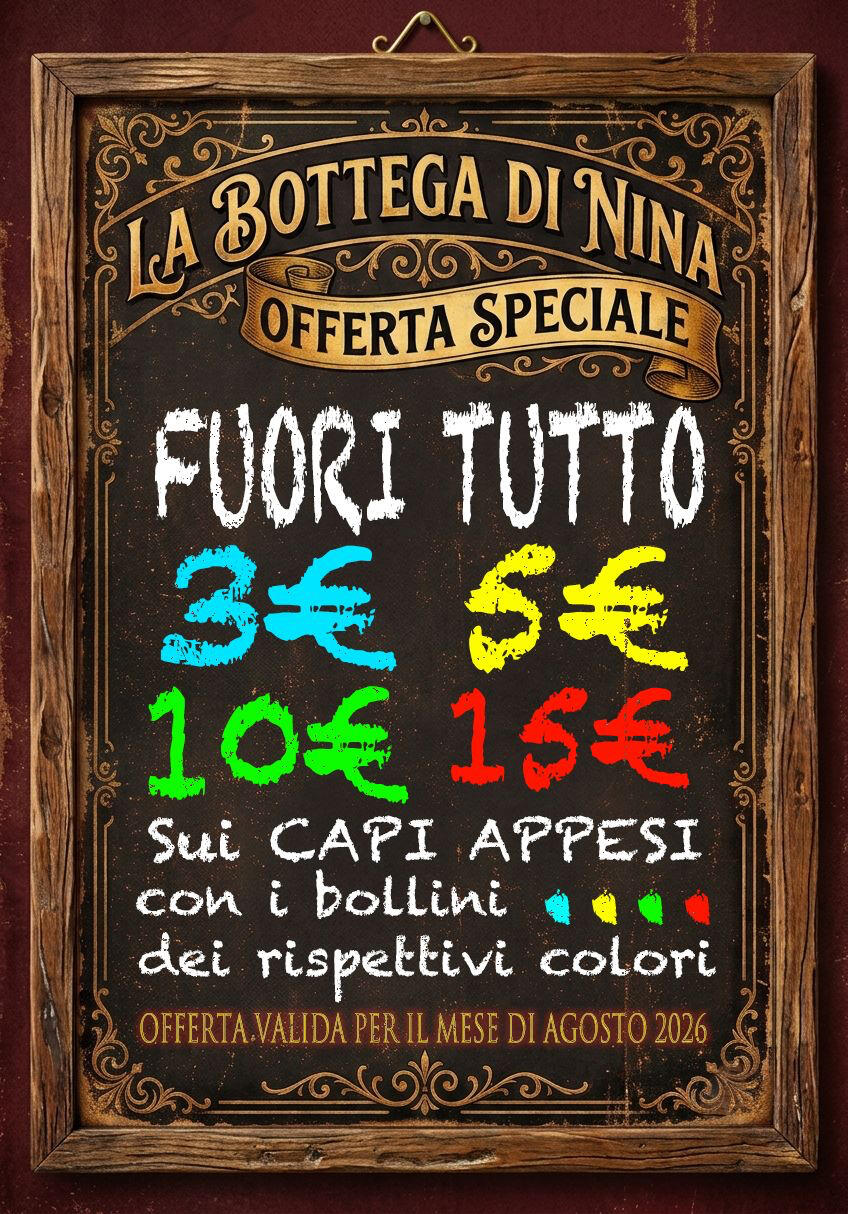 OFFERTA SPECIALE